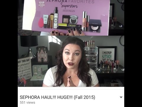 SEPHORA HAUL!!! HUGE!!! (Fall 2015) Video