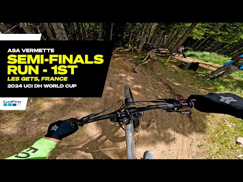 GoPro: Asa Riding on the Edge to Win Qualis in Les Gets - 24' UCI Downhill MTB World Cup