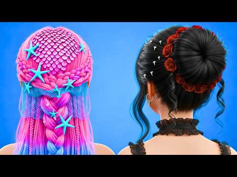 SOFT Mermaid vs GOTH Mermaid ✨ Gorgeous Mermaid Makeover