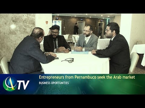 Arab and African diplomats meetings with Pernambuco businessman