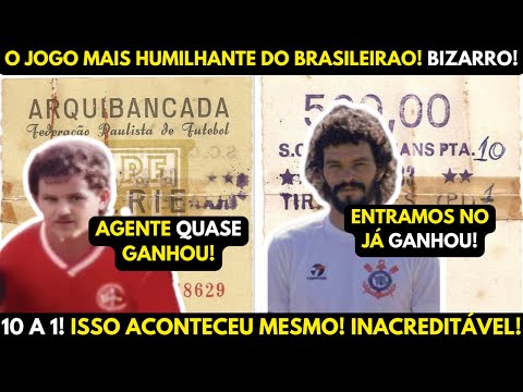 ISSO ACONTECEU? O DIA QUE O CORINTHIANS FEZ 10 A 1! A MAIOR GOLEADA DA HISTÓRIA DO BRASILEIRÃO!