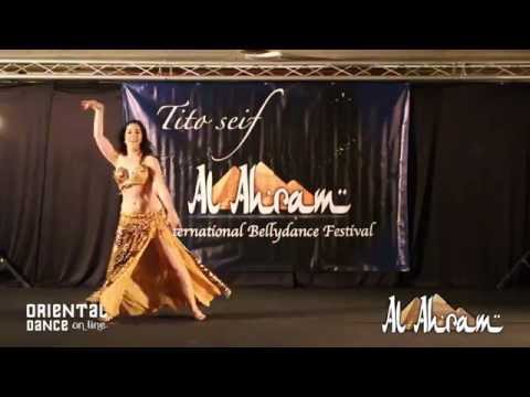 Lorena Saad 2nd place in Bellydance Competition. International Festival Al Ahram by Tito Seif