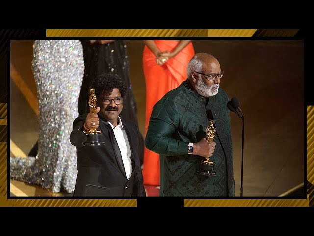 "Naatu Naatu" from 'RRR' Wins Best Song | 95th Oscars (2023)
