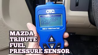 How to replace the fuel pressure sensor on a 2008 Mazda Tribute