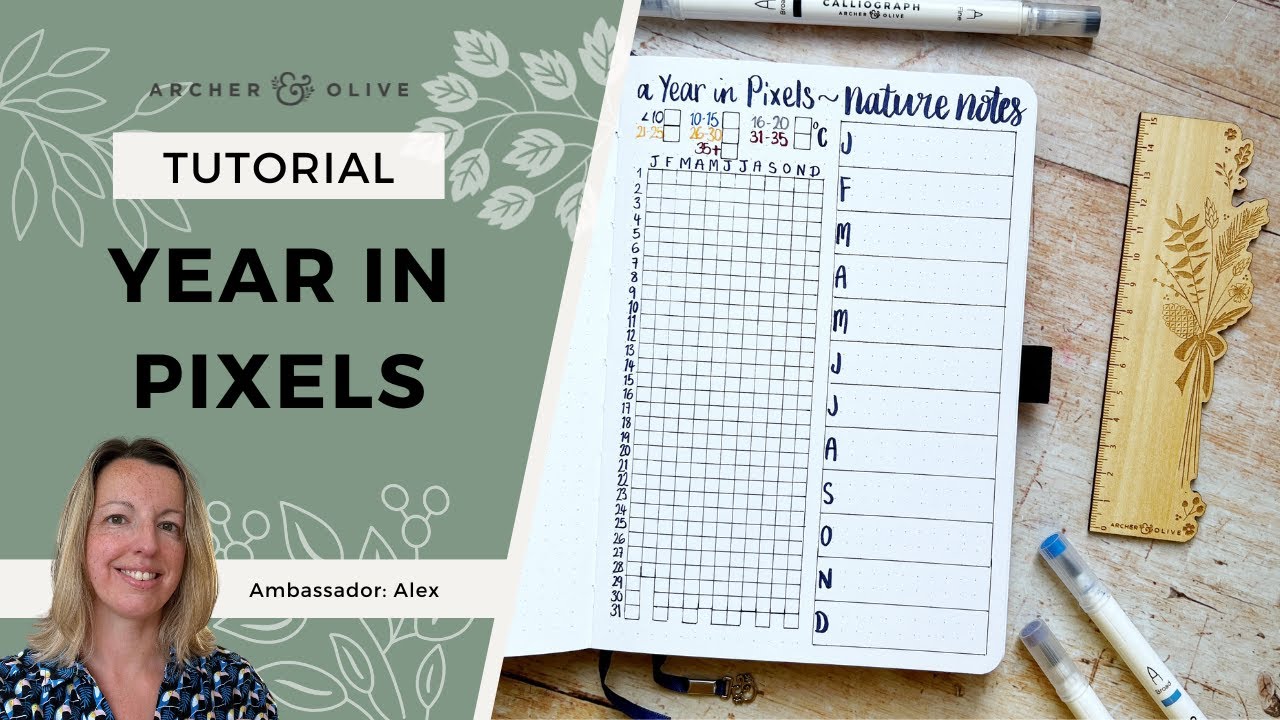 Setting Up A Yearly Tracker Spread In Your Bullet Journal | A Year In Pixels