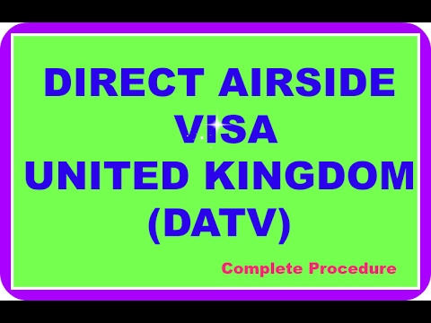 Direct Airside Transit VIsa UK (DATV) Video