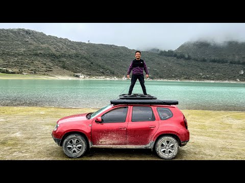 Camping Carhuaz ⛺️manejando a una laguna misteriosa en Yungay💧baños termales y helados ❄️ Huaraz