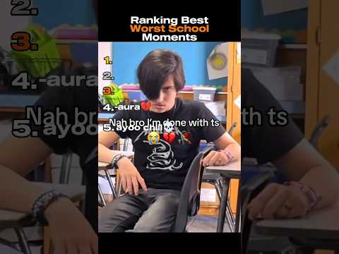 Worst School Moments 😭🥀 #school #shorts #ranking #viralshorts #moments