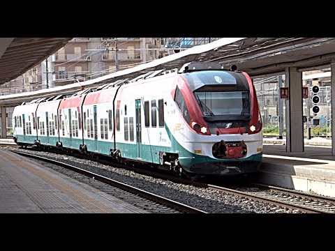 [HD - Treni] Treno ETR425 "Jazz ♪♪♪" Livrea Aeroportuale in arrivo alla Stazione di Palermo Centrale
