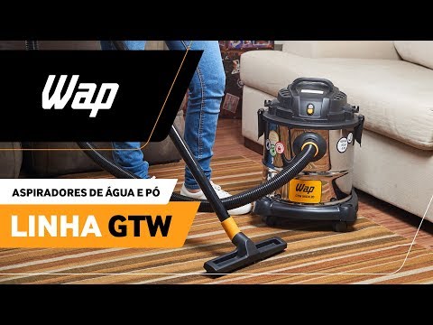 Video thumbnail of Aspirador de Água e Pó Wap GTW10 10 Litros