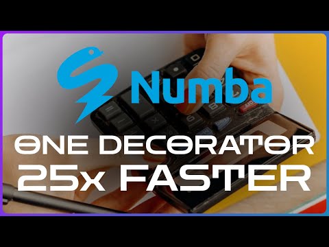Numba speeds up Python with ONE DECORATOR