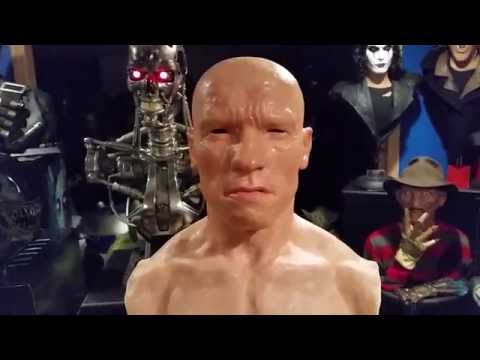 1:1 scale silicone Arnold Schwarzenegger bust by Steven Scott