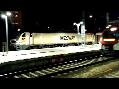 Tren Teco Medway MSC con locomotora Stadler 6015 y Civia en Vicalvaro. 11/9/2023.