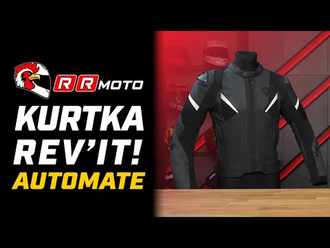REVIT AUTOMATE _ skórzana kurtka motocyklowa w sportowym stylu