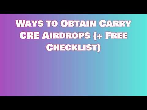 Claim Free Carry CRE Airdrop  |  Discover Carry CRE Airdrop Exchange Options