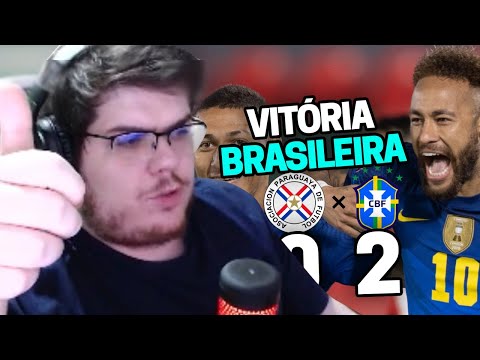 CASIMIRO REAGE A PARAGUAI 0 X 2 BRASIL | Cortes do Casimito