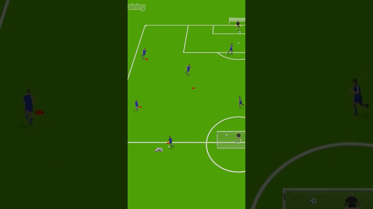 🤯Finishing drill with overlapping & underlapping! #drill #new #underlapping #overlapping #goal