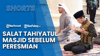 Presiden UEA dan Presiden Jokowi Salat Tahiyatul Masjid dan Tanam Pohon sebelum Peresmian Masjid