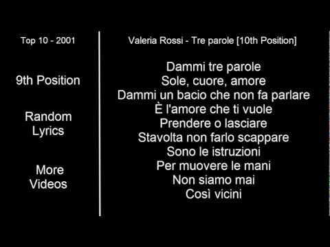 Valeria Rossi - Tre Parole [10th Position]