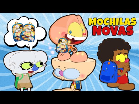 Capa de A NOVA MOCHILA de Mongo e Drongo - Desenho Animado