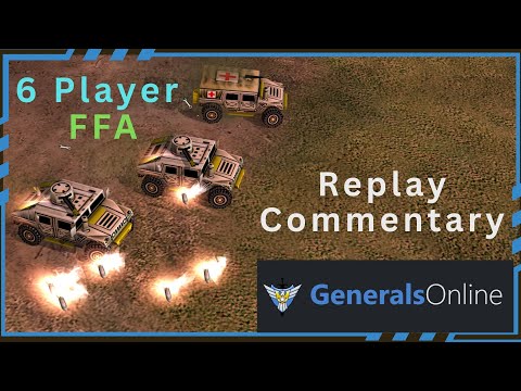 6 Player FFA - GENERALS ONLINE - Pro Online Matches [C&C Generals Zero Hour]