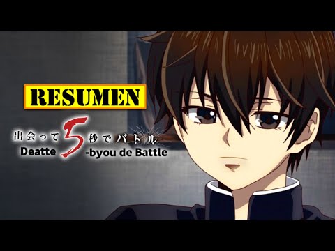 🔺 Deatte 5-Byou de Battle TEMPORADA 1 | RESUMEN ANIME en 12 Minutos | battle game in 5 seconds
