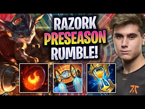 RAZORK PRUEBA RUMBLE JUNGLA EN LA NUEVA PRETEMPORADA! - FNC Razork Juega Rumble Jungle vs Darius!
