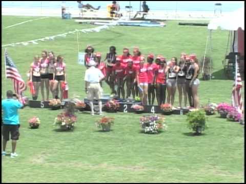 Girls 1600m Sprint Medley Championship Awards - New Balance Nationals Outdoor 2013