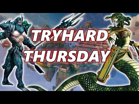 CRIT TUSKUYOMI + BUMBAS POSEIDON (Tryhard Thursday) - Season 9 Masters Ranked 1v1 Duel - SMITE