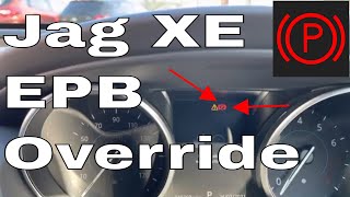 Jaguar XE EPB Override How to Turn Off the Electric Park Brake on a Jaguar XE and E Pace and Evoque