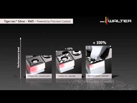 Tigertec Silver - RM5 coolant jet guiding geometry – maximum cooling and tool life - Walter Tools