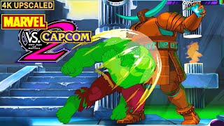 Marvel vs. Capcom 2 Hulk, Sentinel, Juggernaut Longplay (Arcade) [4K/Upscaled/60FPS]