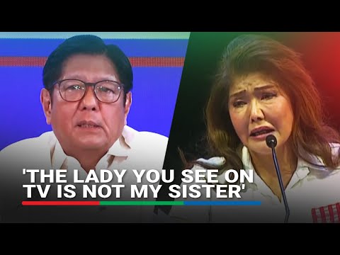 Bongbong 'very worried' about Imee: 'I hope she feels better soon' | ABS-CBN News