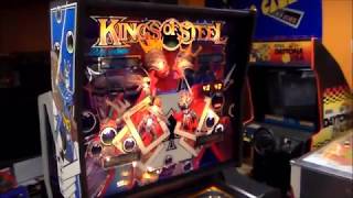 Bally's 1984 Kings Of Steel Pinball Machine - Gameplay, Cabinet & Artwork Design