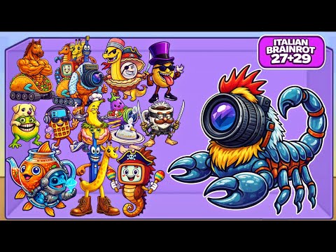 Merge Fellas Mixed Brainrot ( Italian Brainrot 27 +29 ) Gameplay Reaching Max Level ×2 | New Update