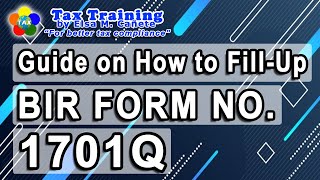 Guide on How to Fill-Up BIR Form No. 1701Q