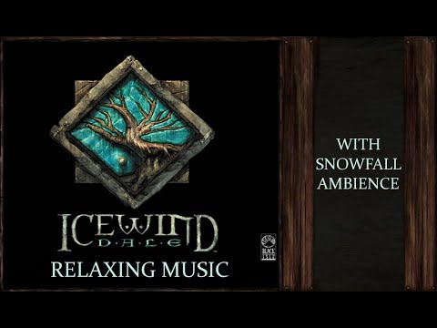 Icewind Dale 1 & 2 | Beautiful, Calm and Relaxing Music | Snowfall Ambience