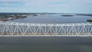 Time lapse / hyper lapse of traffic on the Commodore Barry Bridge 9/11/2025 - DJI 0020