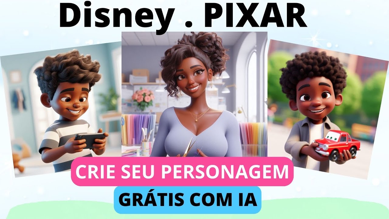Como usar a Inteligência Artificial para criar personagens | AVATAR no estilo DISNEY PIXAR 3D