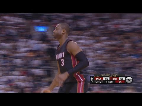 Dwyane Wade Crosses up DeMarre Carroll | Heat vs Raptors | Game 5 | May 11, 2016 | 2016 NBA Playoffs