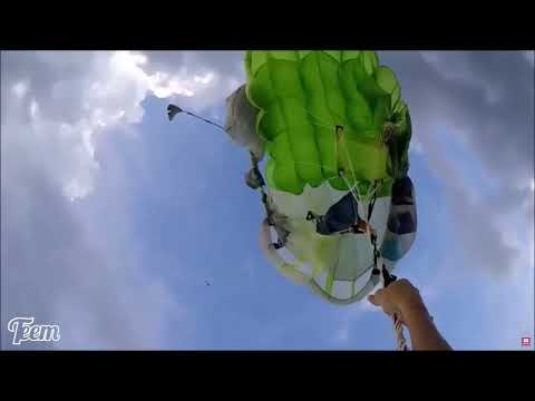 Skydive spinning out of control