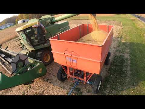 Harvest 2020 Chasing - 1985 John Deere Turbo 6620 - 220 Header - Kill Brothers 385 - Williams County