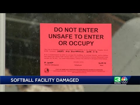Sacramento softball facility damaged during storm