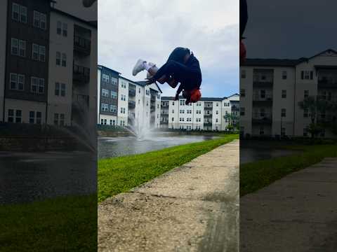 Haters will say this is fake #viral #backflip
