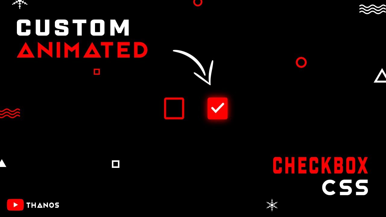 Custom Checkbox Animation Vanilla CSS & HTML