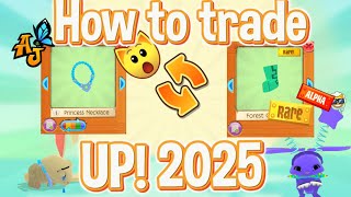 HOW TO TRADE UP IN ANIMAL JAM! |  BEST 2025 TUTORIAL | AJPW