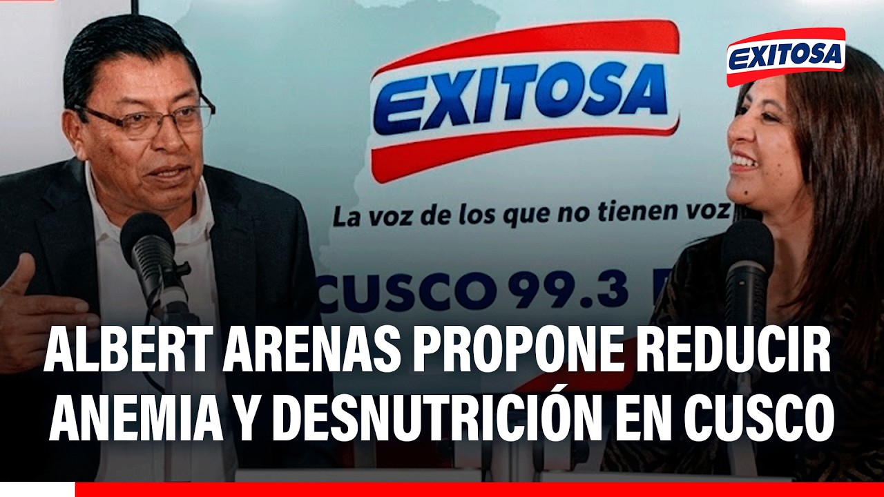 🔴🔵Candidato a la alcaldía provincial, Albert Arenas, presenta propuestas para reducir la anemia