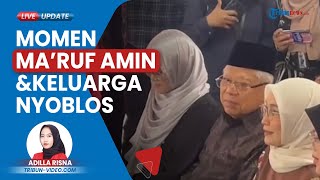 Detik-detik Ma'ruf Amin Nyoblos Ditemani Istri di Depok, Kompak Kenakan Batik