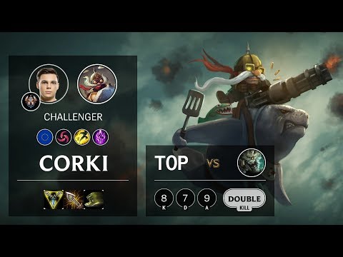 Corki Top vs Rengar - EUW Challenger Patch 10.7