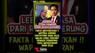 Download lagu GIBRAN IS GREATER THAN ROCKY GERUNG⁉️ #shorts #rockygerung #TrendingIssues #gibran mp3